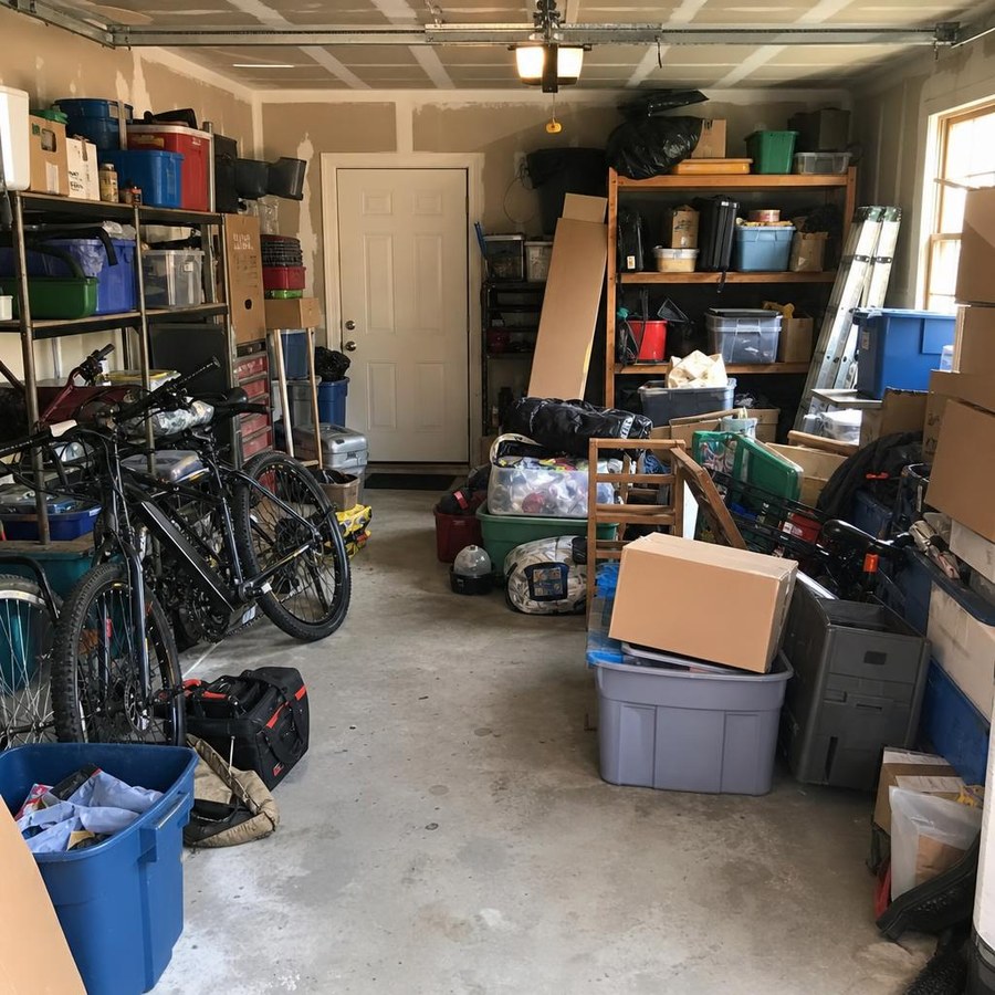 Cluttered Garage