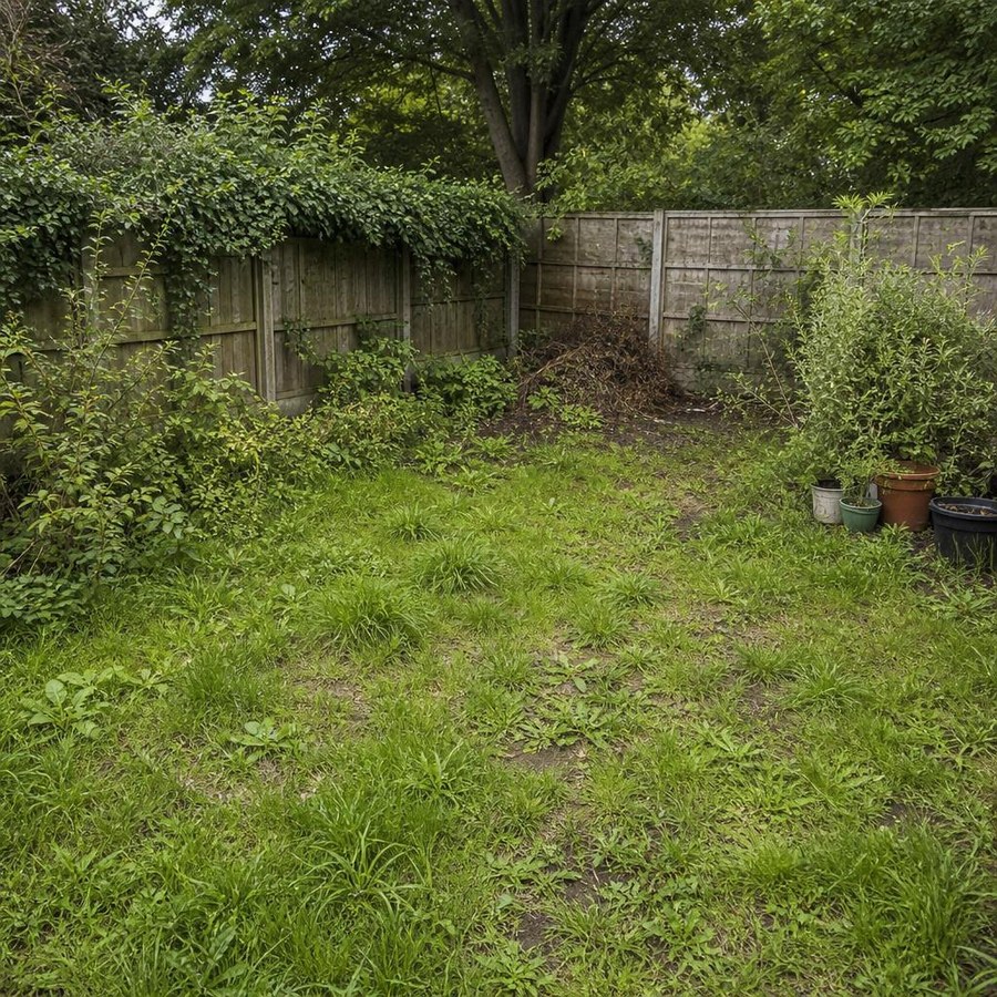 Overgrown Yard